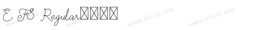 E F8 Regular字体转换